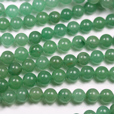 Green Aventurine, 10mm Round Gemstone Strand, 15.5inch , about 40 beads , 1mm hole